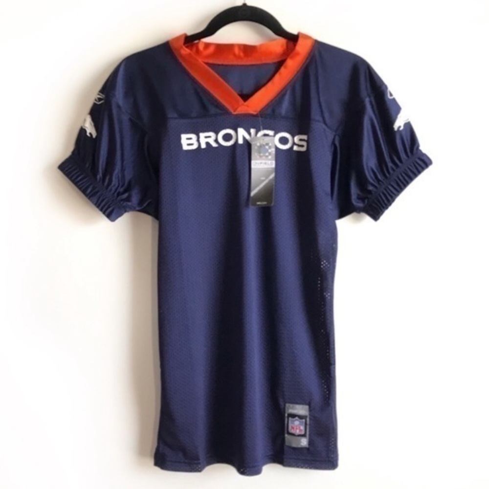 NFL Denver Broncos Navy Jersey Youth Small NWT